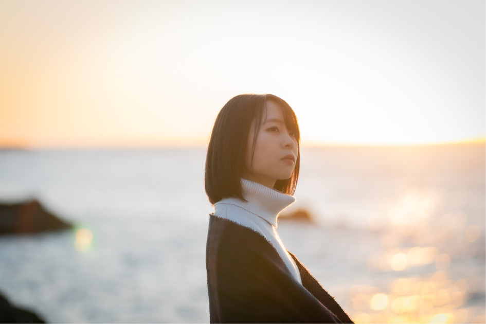 自然な雰囲気のポートレート写真