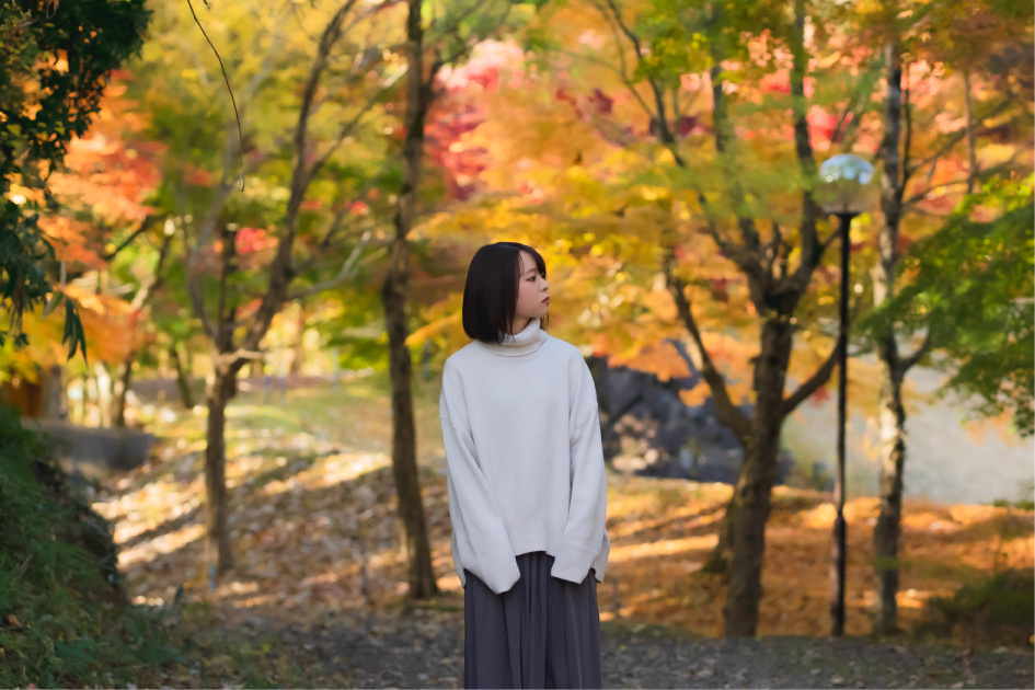 自然な雰囲気のポートレート写真