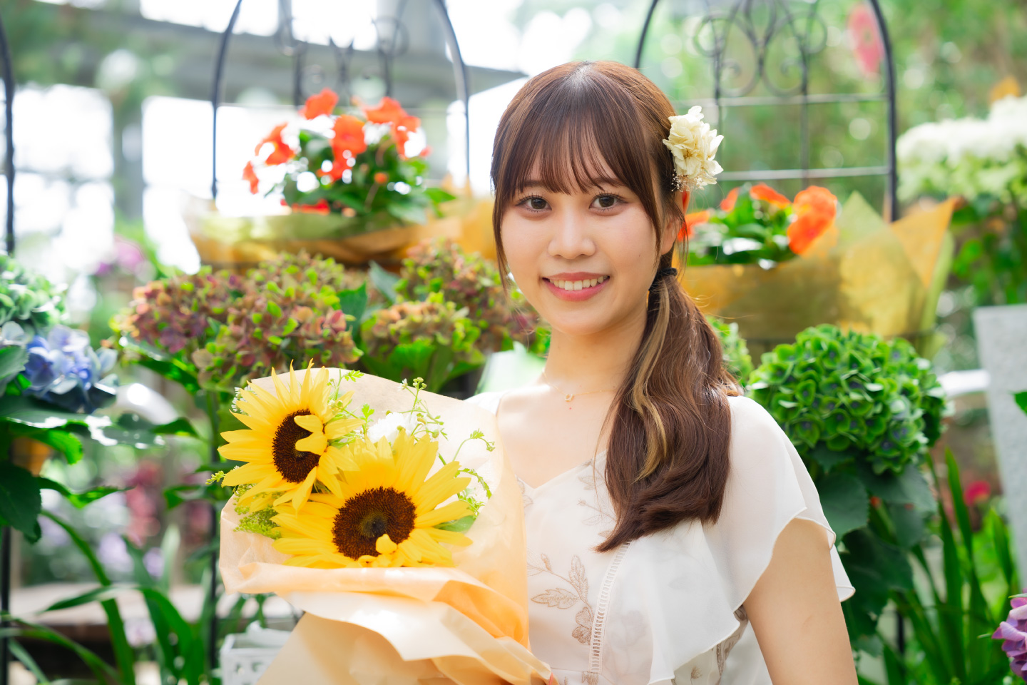 自然な雰囲気のポートレート写真
